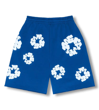 Shorts Bleus Flower