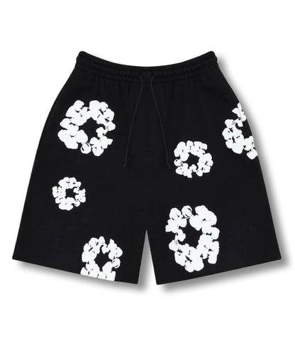 Shorts Noirs Flower