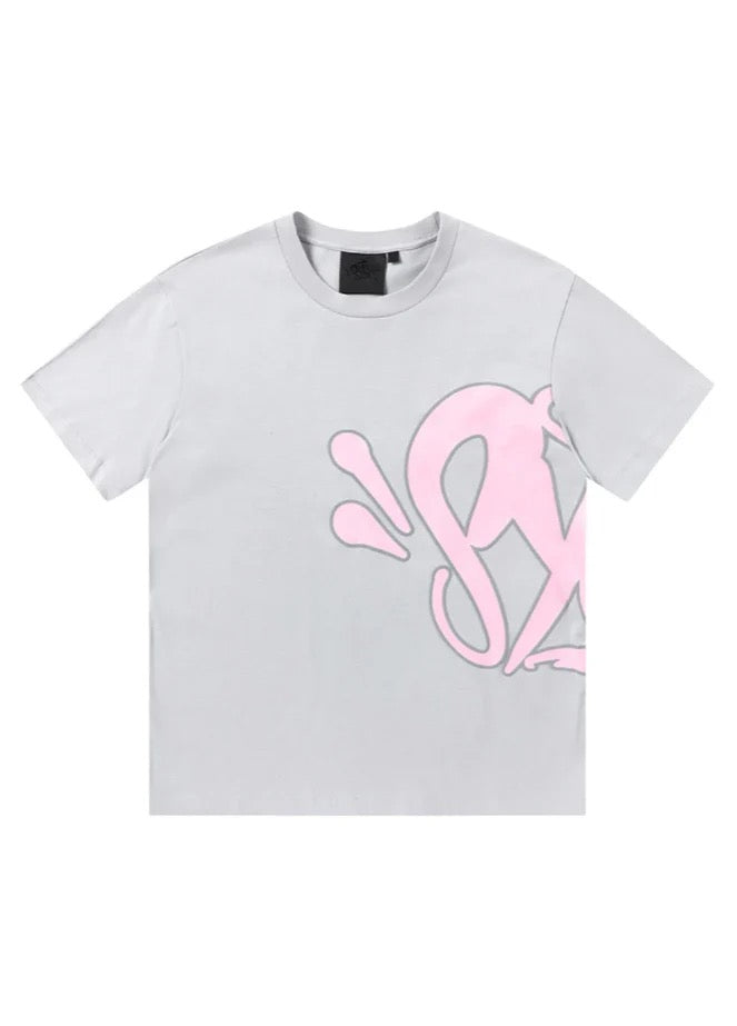 Ensemble Court Graffiti Gris/Rose
