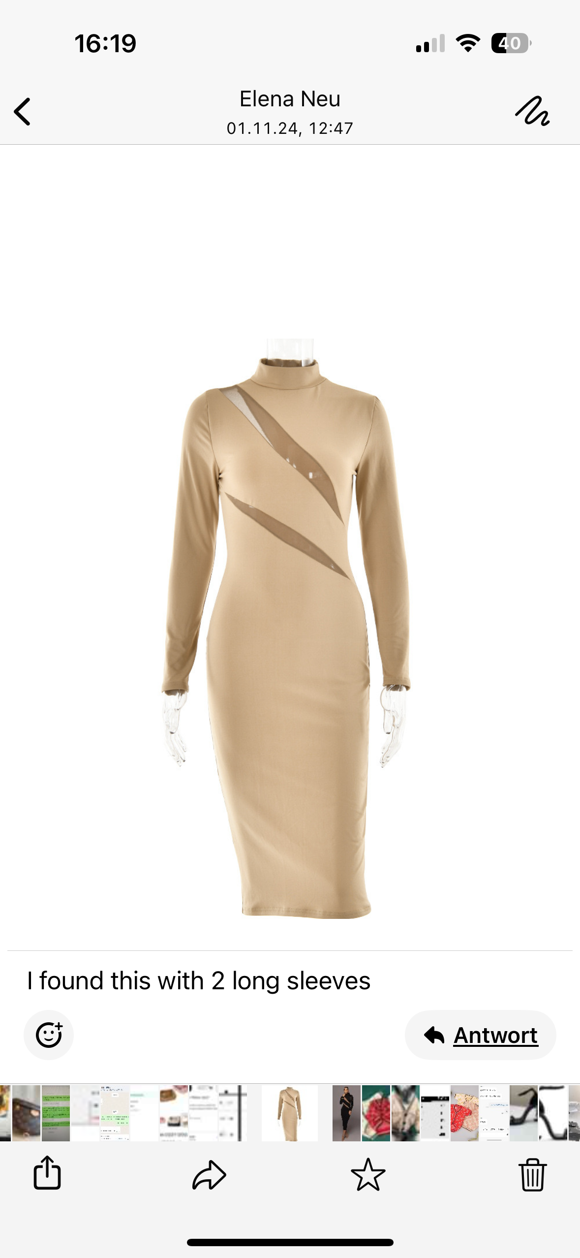 Robe Giluna avec Détails en Maille