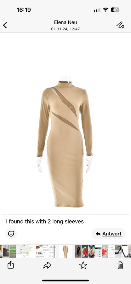 Robe Giluna avec Détails en Maille