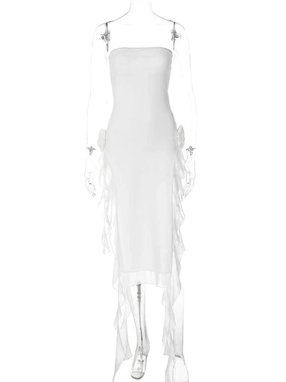MIDIKLEID MIT RÜSCHEN