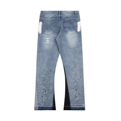 Flared Denim Peint