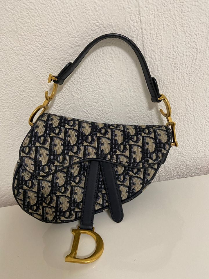 Sac à dos Diana en toile bleue 25,5 x 20 x 6,5 cm
