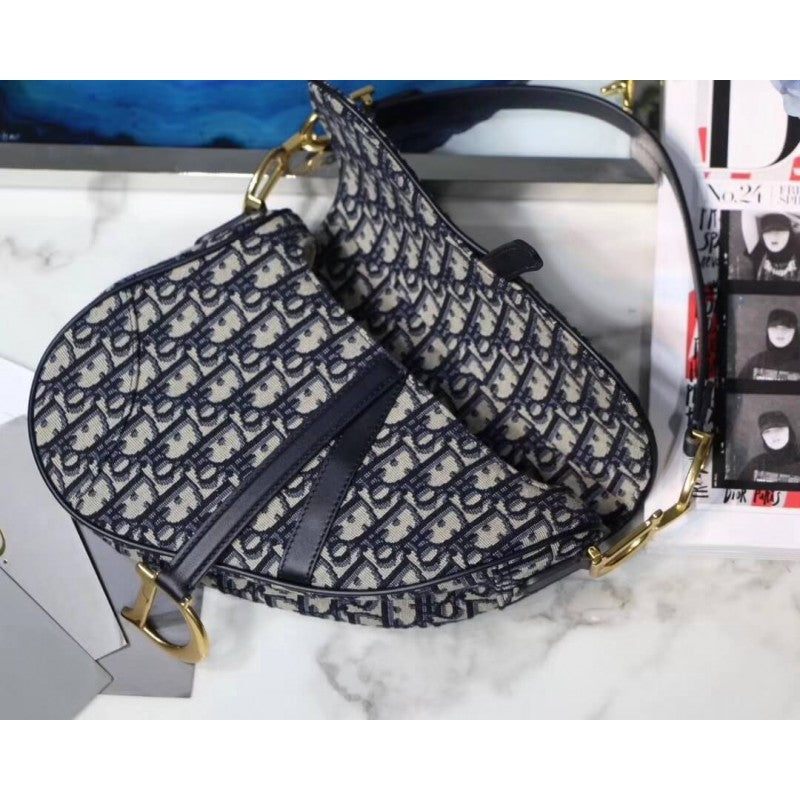 Sac à dos Diana en toile bleue 25,5 x 20 x 6,5 cm