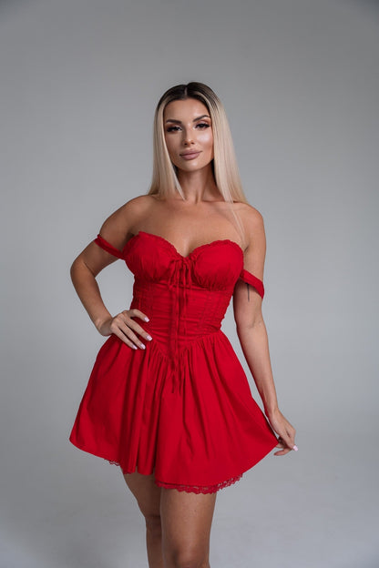 Korsett-Spitzenkleid Aylin pour un Look Élégant