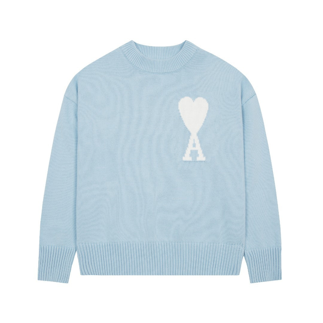 Sweater Unisexe Heart Babyblue