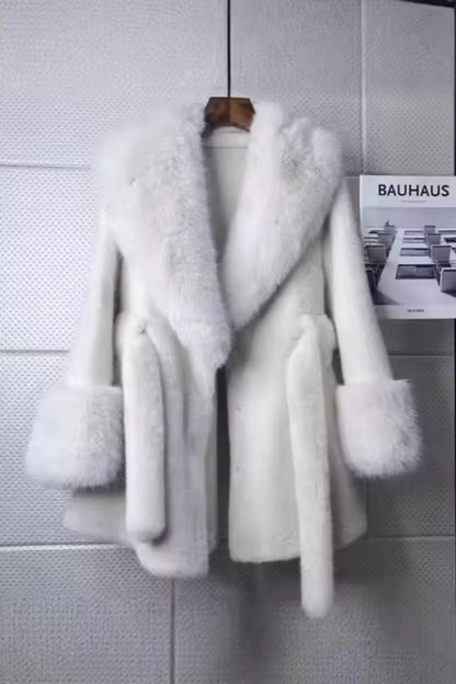 TEDDYMANTEL AUS KUNSTPELZ