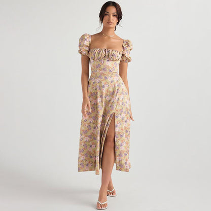 ROSY | SATIN KLEID VIOLETT