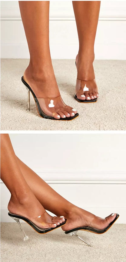 SCHNEEWITTCHEN TRANSPARENTE STILETTOS